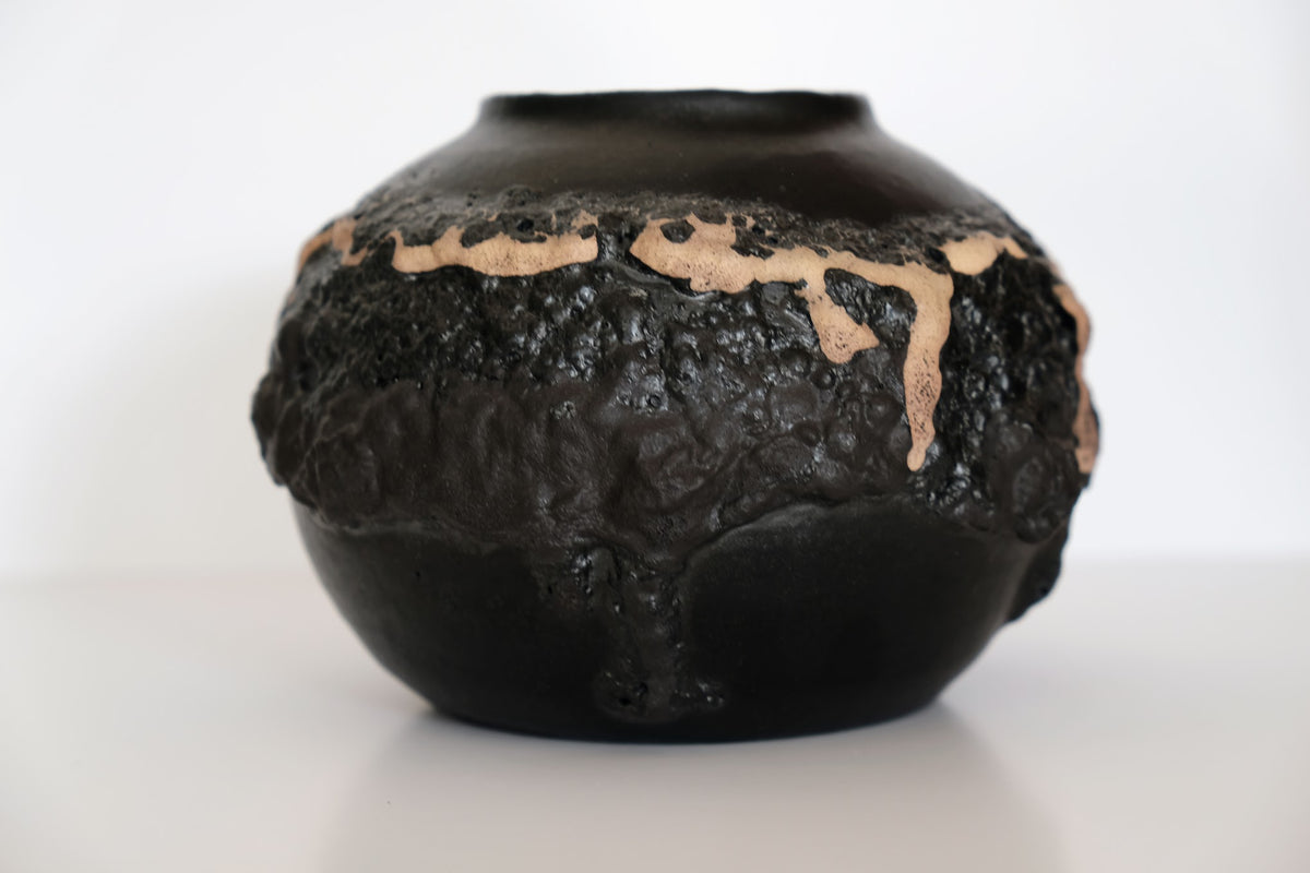 Orb Vase in Molten Ash