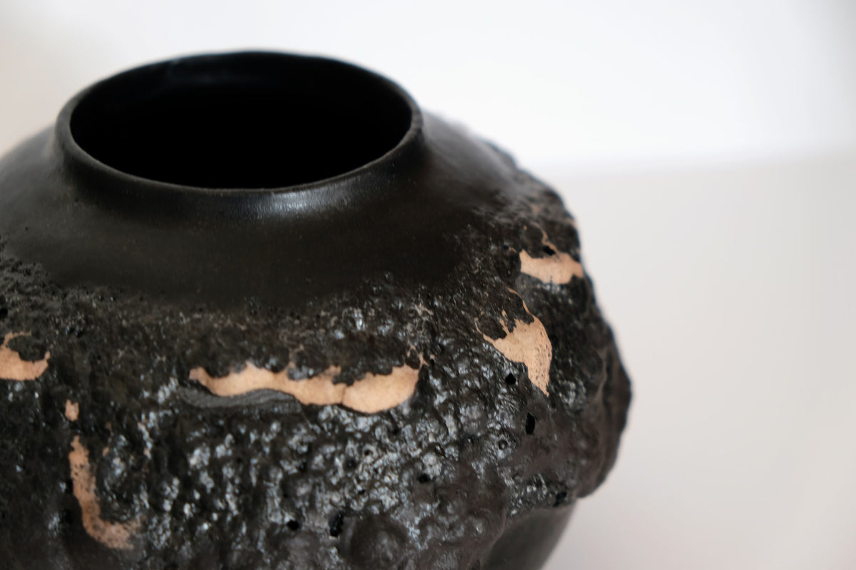 Orb Vase in Molten Ash