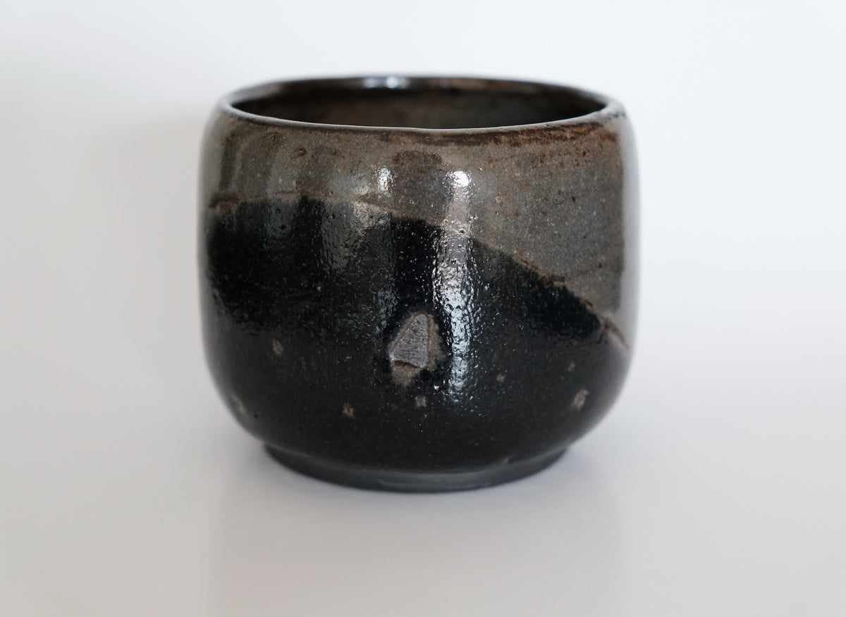 Imprinted Cup in Grey & Crater Black
