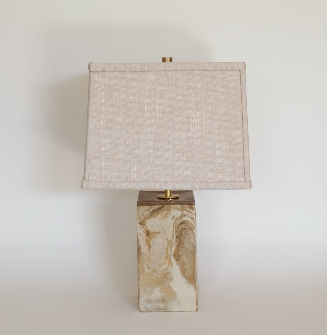 Small Slab Lamp - Marble Tide