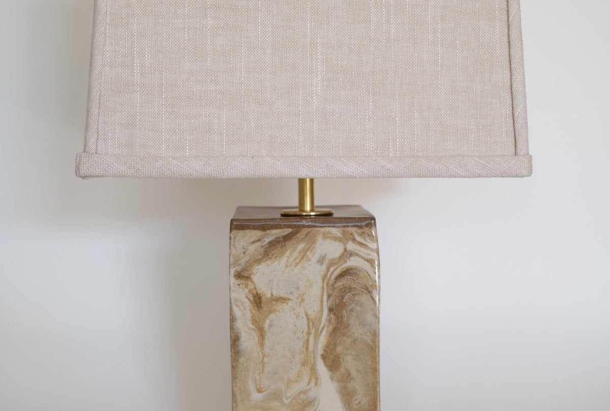 Small Slab Lamp - Marble Tide