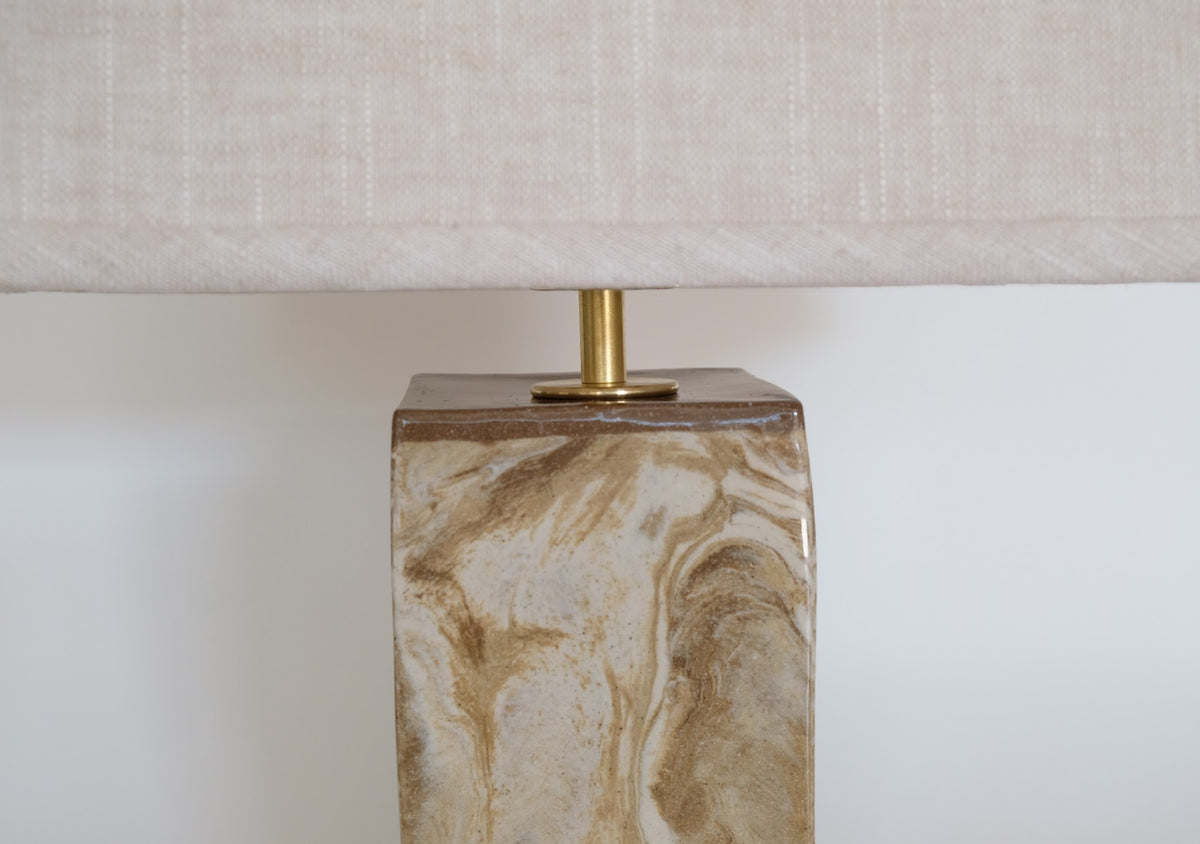 Small Slab Lamp - Marble Tide